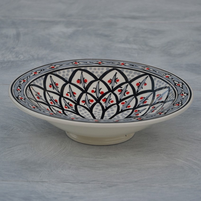 Service à couscous assiettes Tebsis Bakir gris - 8 pers