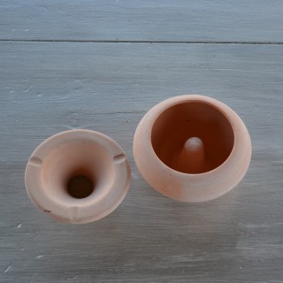 Lot de 5 Cendriers tunisiens en terre cuite - Moyen modèle