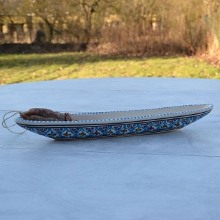 Plat baguette Jileni Turquoise L 38 cm