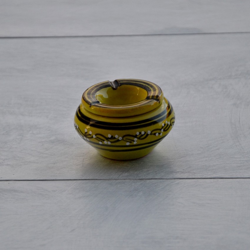 Lot 4 mini cendriers Tatoué Vert, Orange, Rouge et Bleu nuit