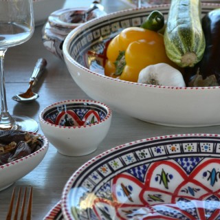 Bol Bakir rouge - Diam 8 cm