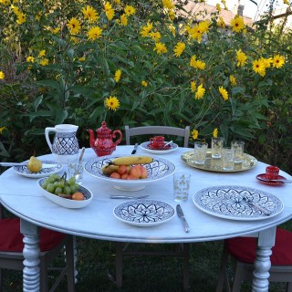 Service à dessert Bakir gris - 6 pers