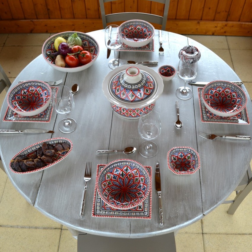 Bol Bakir rouge - Diam 18 cm