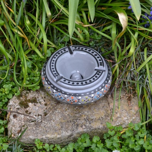 Cendrier anti fumée Marrakech gris- Moyen modèle 2