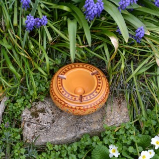 Cendrier anti fumée Marrakech jaune moutarde- Moyen modèle