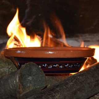 Tajine individuel de cuisson Tatoué Bleu nuit - D 23 cm