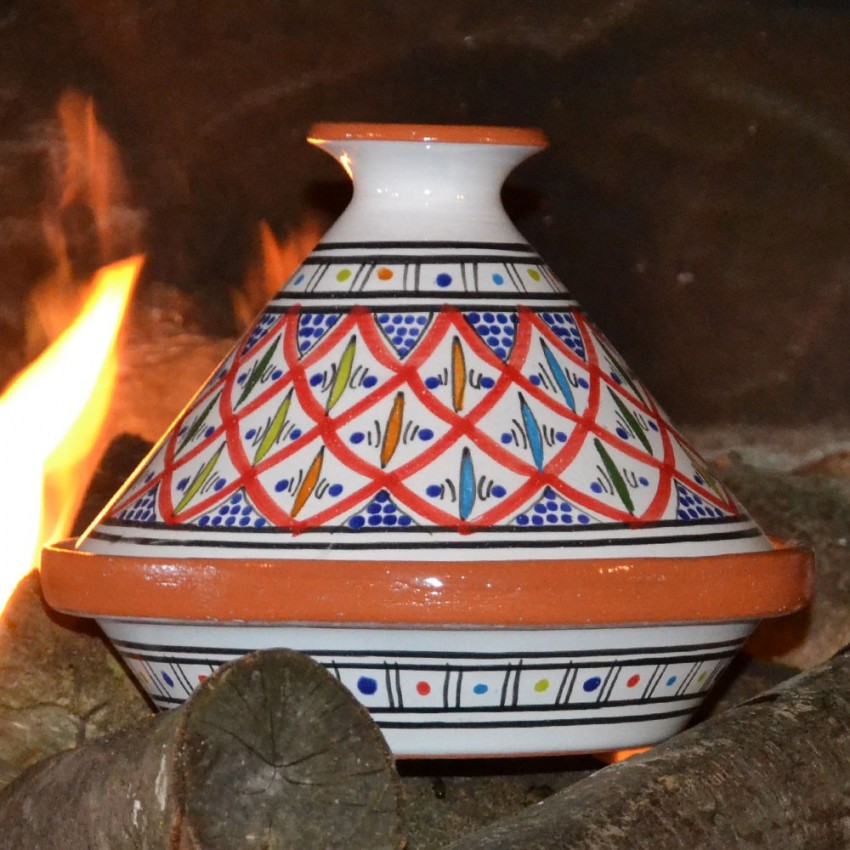 Tajine individuel de cuisson Bakir rouge - D 23 cm