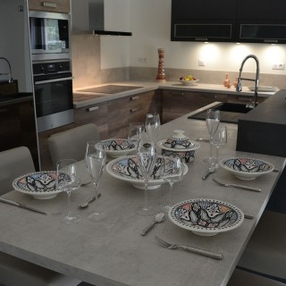 Service à couscous assiettes Tebsis Marocain Color - 6 pers