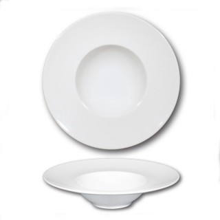 Assiette à risotto en porcelaine blanche - D 27,5 cm - Napoli