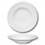 Assiette à pâtes porcelaine blanche - D 26 cm - Napoli