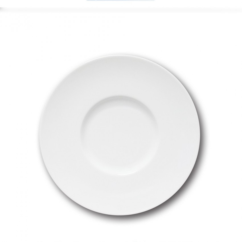 Assiette gourmet porcelaine blanche - D 31 cm - Napoli