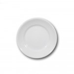 Lot de 6 assiettes à dessert porcelaine blanche - D 20 cm - Tivoli