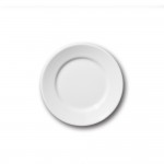 Lot de 6 petites assiettes porcelaine blanche - D 17 cm - Tivoli