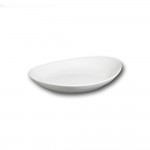 Assiette gondole porcelaine blanche - L 21 cm - Tivoli