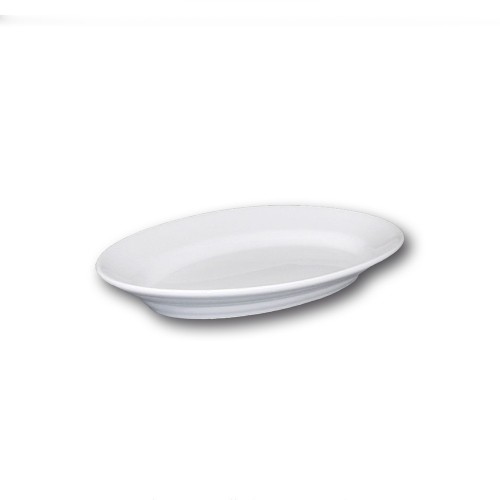 Plat ovale porcelaine blanche - L 28 cm - Tivoli
