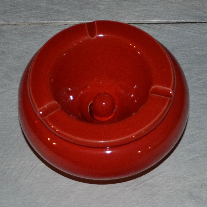 Cendrier Tunisien Uni rouge - Moyen modèle