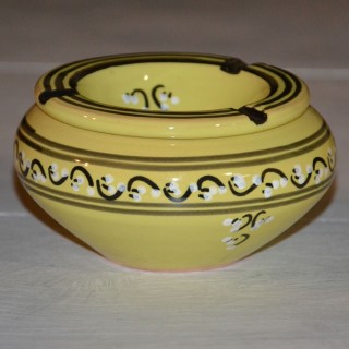 Cendrier marocain Tatoué vert anis - Moyen modèle