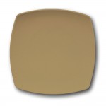 Assiette plate carrée couleur Marron - L 26 cm - Tokio