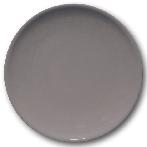 Assiette plate porcelaine Gris- D 28 cm - Siviglia