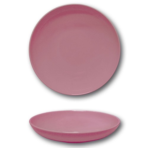 Assiette creuse porcelaine Rose - D 22 cm - Siviglia