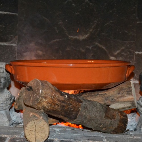 Plat de cuisson en Terre Cuite - D 36 cm 2